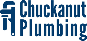 Chuckanut Plumbing logo with wrench graphic.